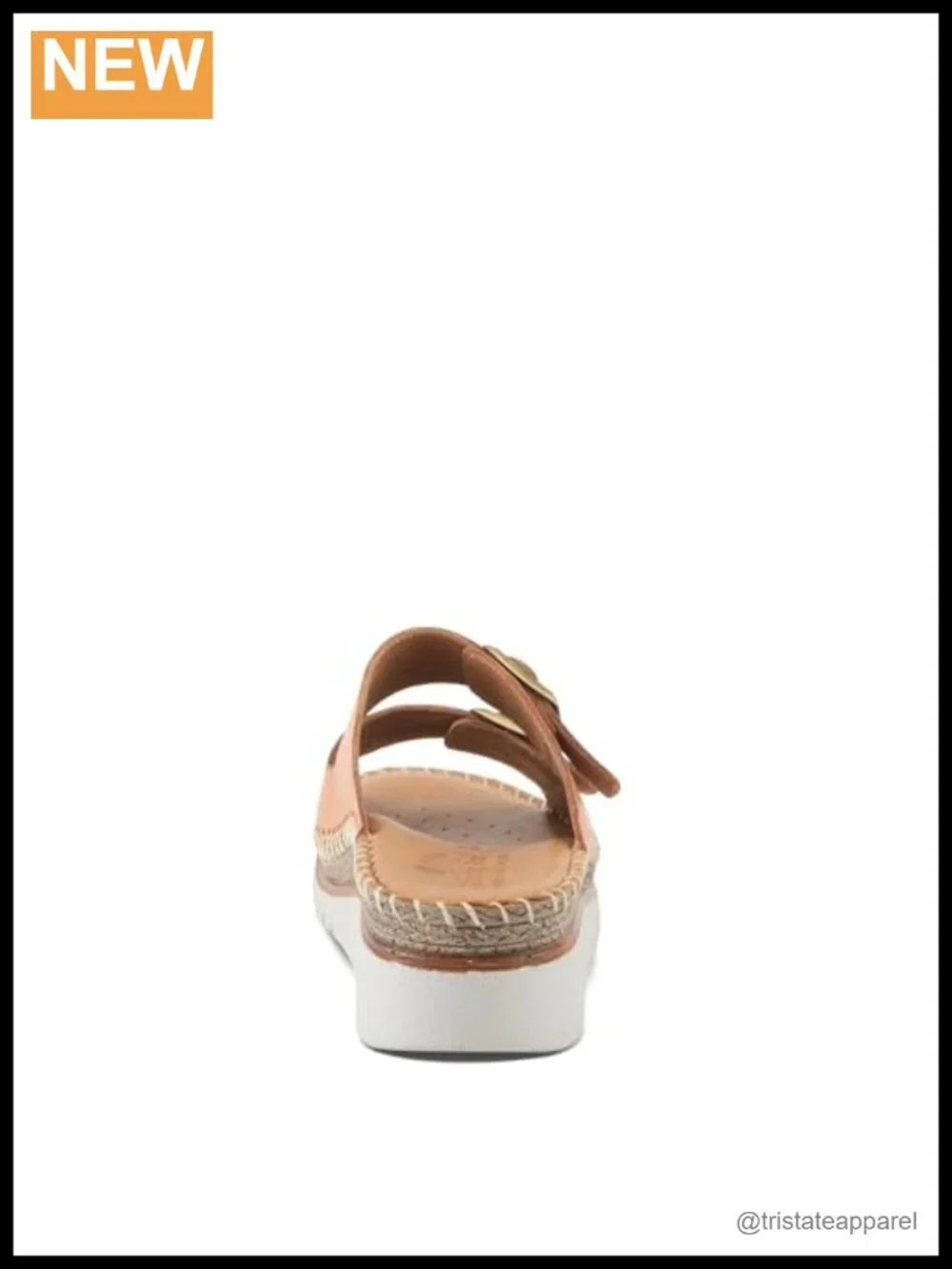 Women's Spring Step Minisia Leather Wedge Sandals, Double Strap